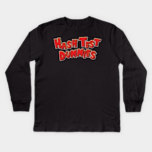 Hash Test Dummies Lettering Kids Long Sleeve T-Shirt